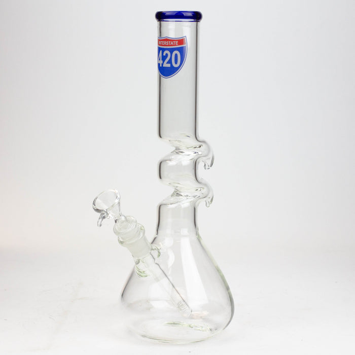 12" kink zong water bong -GP1390AST | Jupiter Grass