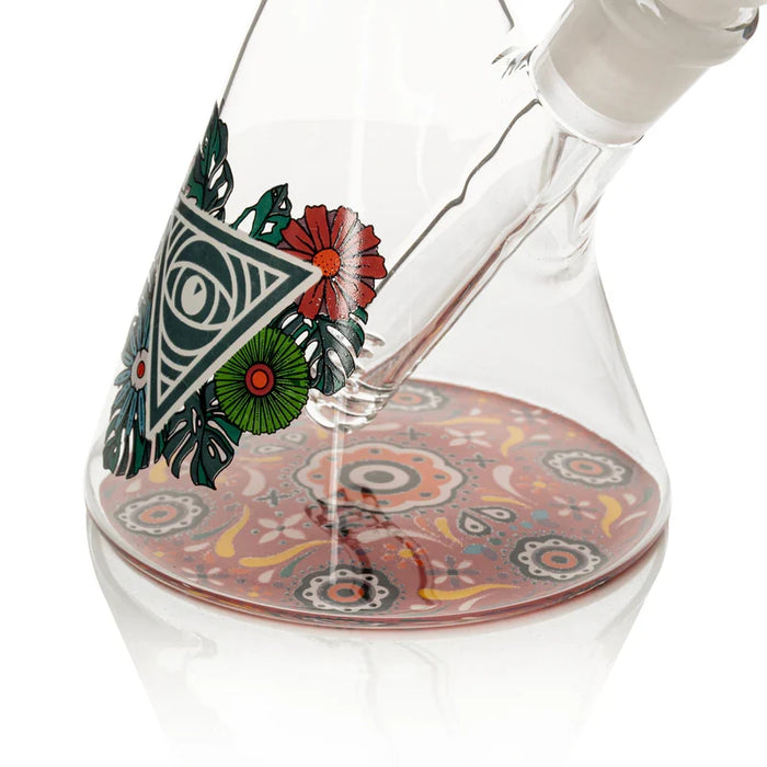 Red Eye Glass® | 10" Sugar Skull Glow-in-the-Dark Water Pipe