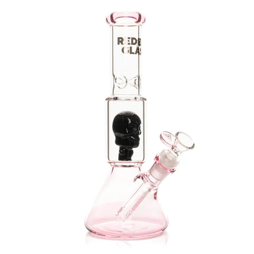 Red Eye Glass® | 11" Dual Chamber Skull Perc Bong (REG183Pi) | Jupiter Grass