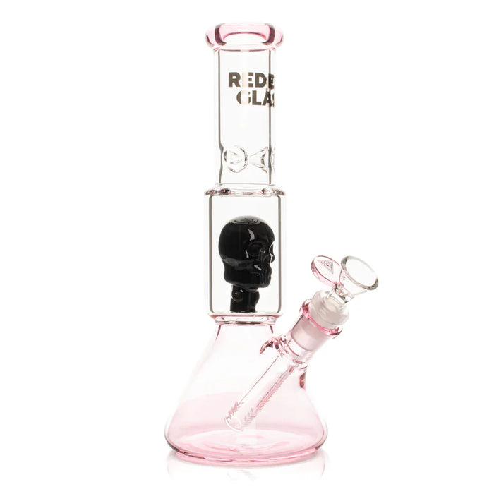 Red Eye Glass® | 11" Dual Chamber Skull Perc Bong (REG183Pi) | Jupiter Grass