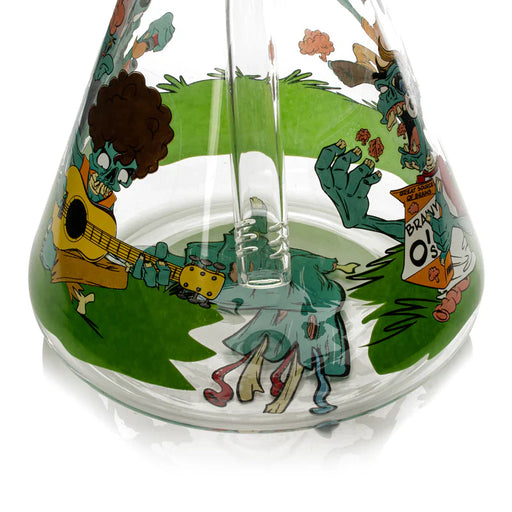 Red Eye Glass® | 15" Bong of the Living Dead Beaker (REG212) | Jupiter Grass