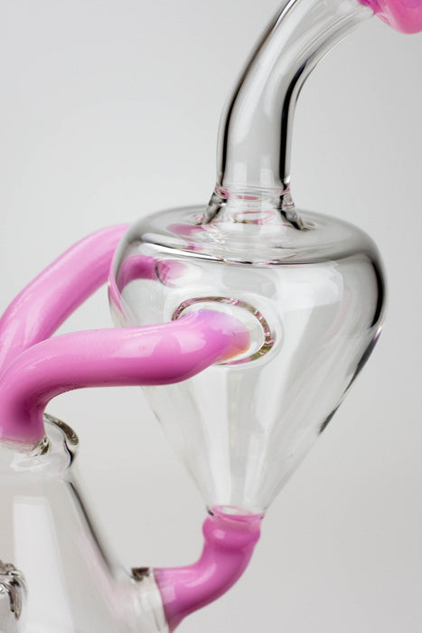 8" SOUL Glass 2-in-1 single chamber recycler bong | Jupiter Grass