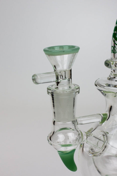 9.5" SOUL Glass 2-in-1 double glass sphere recycler | Jupiter Grass