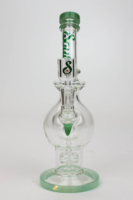 9.5" SOUL Glass 2-in-1 double glass sphere recycler | Jupiter Grass