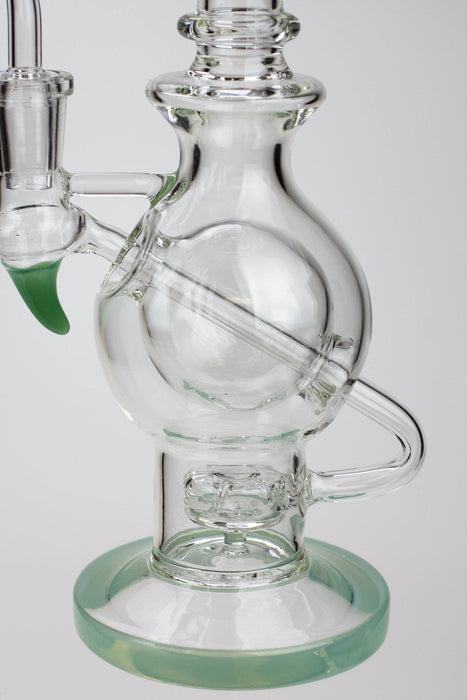 9.5" SOUL Glass 2-in-1 double glass sphere recycler | Jupiter Grass