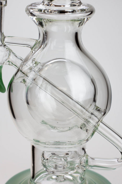 9.5" SOUL Glass 2-in-1 double glass sphere recycler | Jupiter Grass
