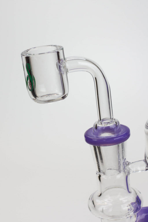7" SOUL Glass 2-in-1 Double deck recycler bong | Jupiter Grass