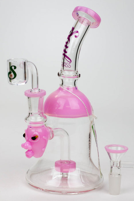 8.5" SOUL Glass 2-in-1 show head diffuser bong | Jupiter Grass