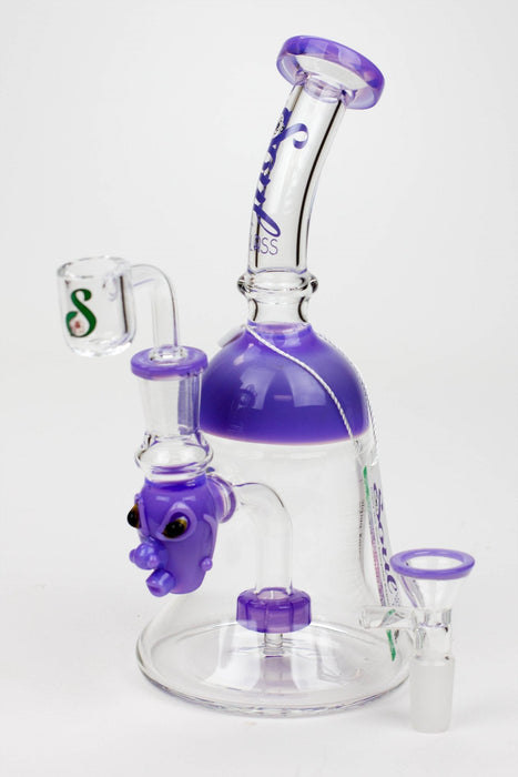 8.5" SOUL Glass 2-in-1 show head diffuser bong | Jupiter Grass