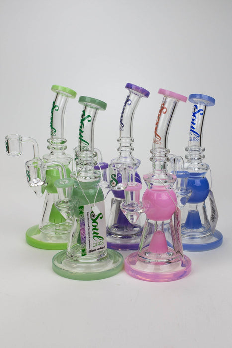 8.2" SOUL Glass 2-in-1 Cone diffuser glass bong | Jupiter Grass