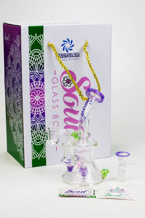8" SOUL Glass 2-in-1 Mushroom Dab Rig | Jupiter Grass