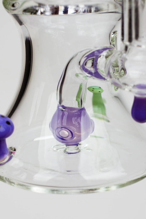 8" SOUL Glass 2-in-1 Mushroom Dab Rig | Jupiter Grass