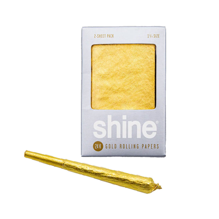 shine® | Gold 2-sheet Rolling paper | Jupiter Grass