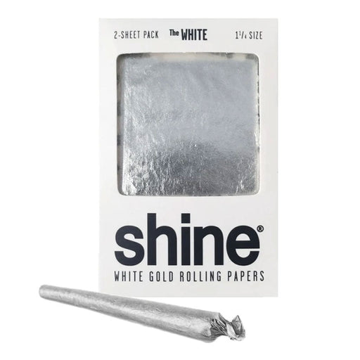 shine® | White Gold 2-sheet Rolling paper | Jupiter Grass