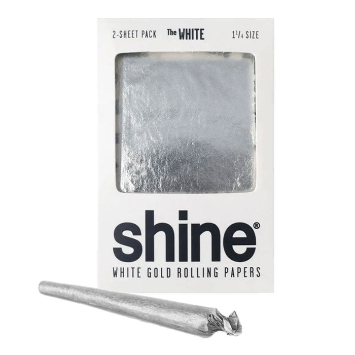 shine® | White Gold 2-sheet Rolling paper | Jupiter Grass