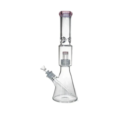 16" 7mm Colored Beaker Bong – Premium Thick Glass with Grid Perc | Jupiter Grass