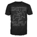 Led Zeppelin | "Swan 77 Distressed" Men's T-Shirt Black - Officially Licensed | Jupiter Grass
