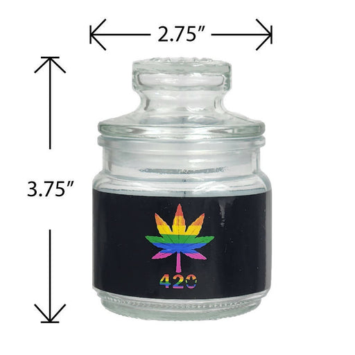 ASHTRAY AND STASH JAR SET - RAINBOW LEAF DESIGN | Jupiter Grass