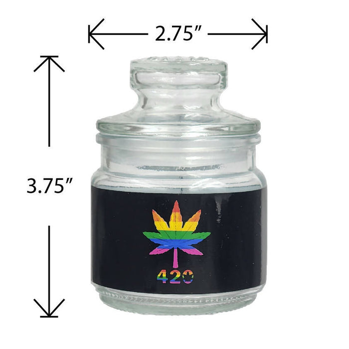 ASHTRAY AND STASH JAR SET - RAINBOW LEAF DESIGN | Jupiter Grass