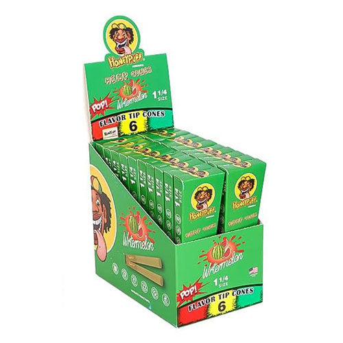 Honeypuff | 1 1/4 Size Fruit flavor tip 6pk Hemp cones Box of 20 | Jupiter Grass