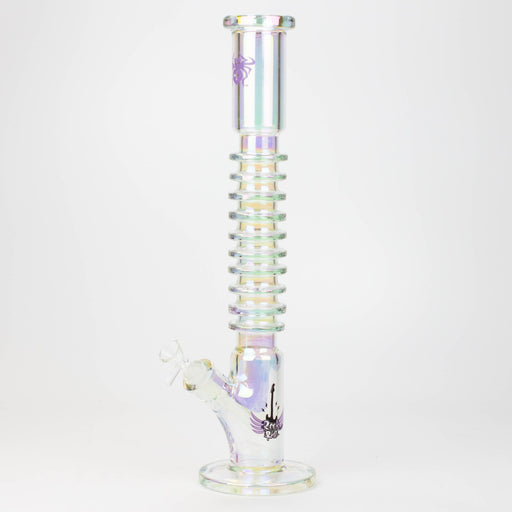 17" XTREME / 7 mm / Rock & Roll Electroplated Tube glass water bong [XTR5006] | Jupiter Grass
