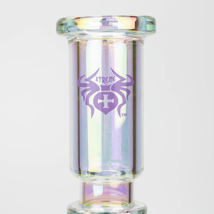 17" XTREME / 7 mm / Rock & Roll Electroplated Tube glass water bong [XTR5006] | Jupiter Grass