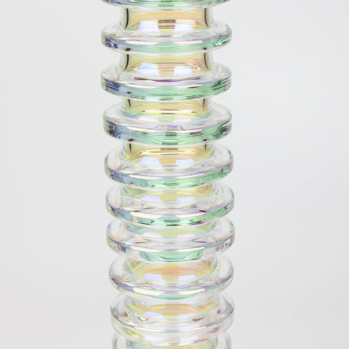 17" XTREME / 7 mm / Rock & Roll Electroplated Tube glass water bong [XTR5006] | Jupiter Grass