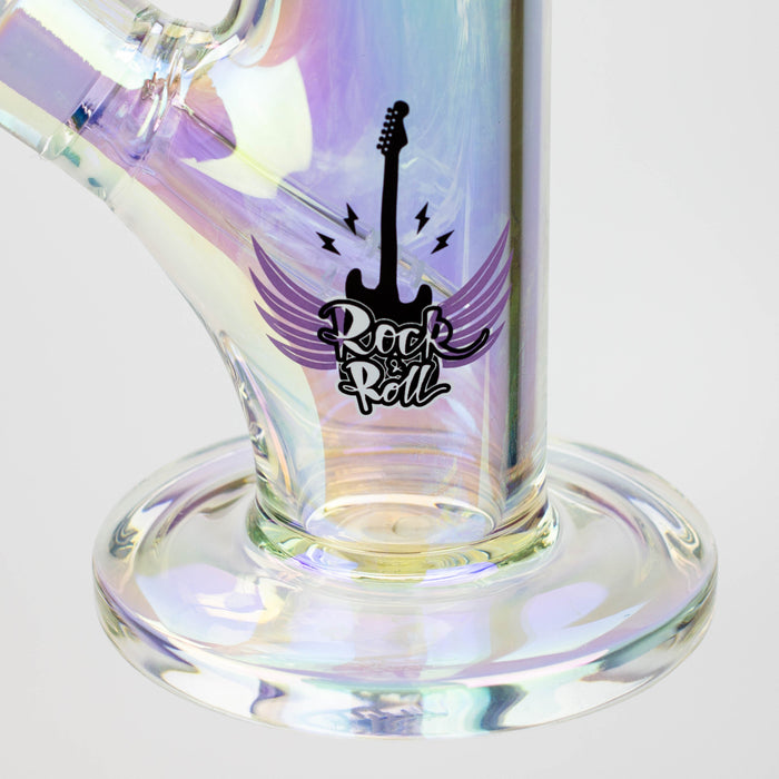 17" XTREME / 7 mm / Rock & Roll Electroplated Tube glass water bong [XTR5006] | Jupiter Grass