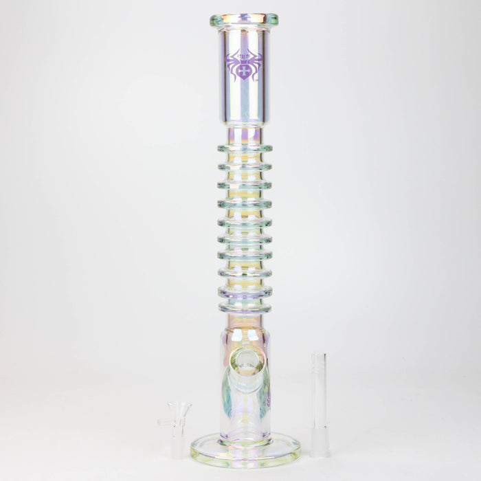 17" XTREME / 7 mm / Rock & Roll Electroplated Tube glass water bong [XTR5006] | Jupiter Grass