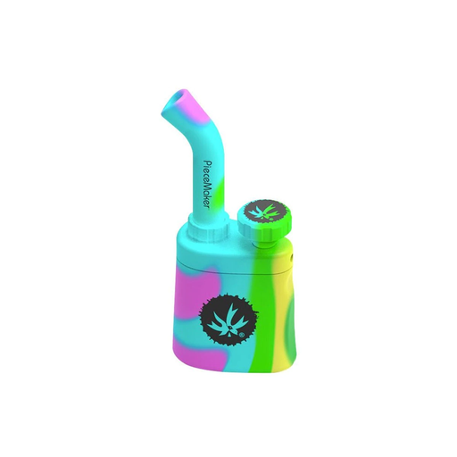 Piece Maker Silicone Bubbler Klutch - Lollipop Swirl | Jupiter Grass