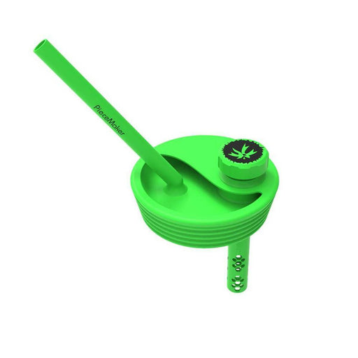 Piece Maker - Kommuter - Silicone Drink Cup Topper - Green Glow | Jupiter Grass