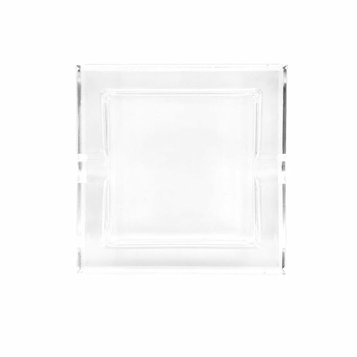 Glass Crystal Ashtray - Straight Square | Jupiter Grass