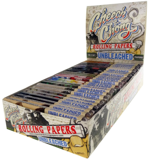 Cheech & Chong Unbleached 1 1/4 Papers - Box of 25X | Jupiter Grass