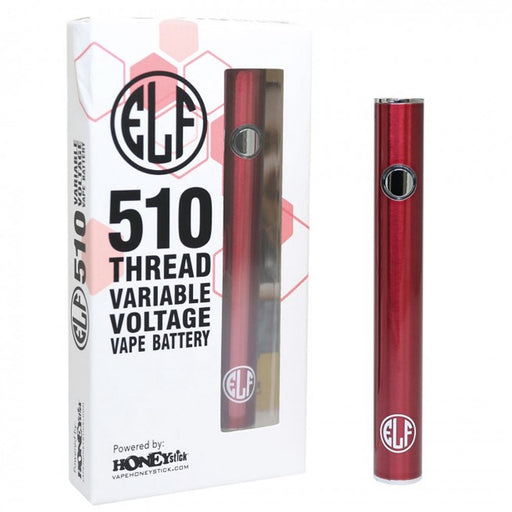 Honeystick Elf 510 Variable Voltage W/ Button - Red | Jupiter Grass