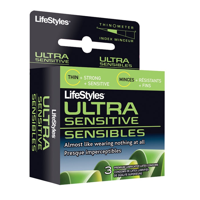 Lifestyles Condom Ultra-Sensitive 3 Pack | Jupiter Grass