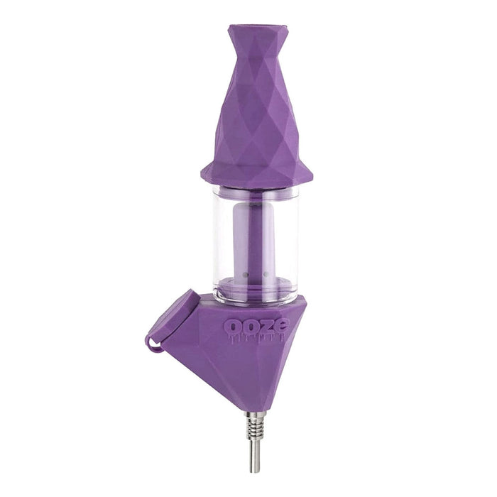 Ooze Bectar - Silicone 2-In-1 Bubbler & Vapor Vessel - Ultra Purple | Jupiter Grass