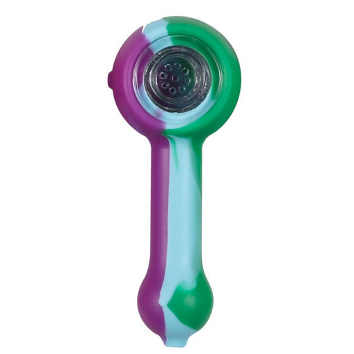 NoGoo Silicone Spoon W/ Glass Bowl Insert - Tie Dye | Jupiter Grass