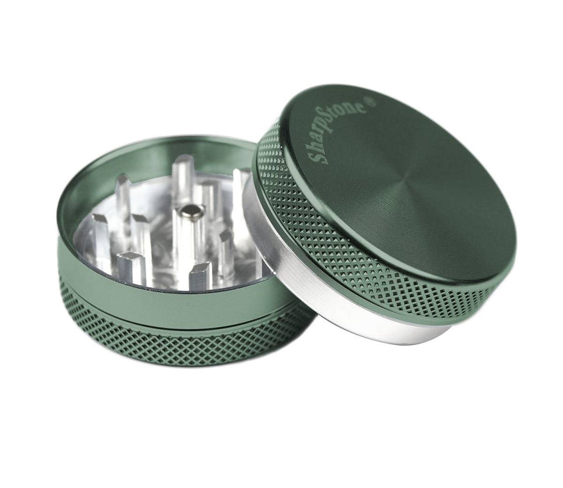 Sharpstone 2-Piece Grinder Colored 1.5" - Green | Jupiter Grass