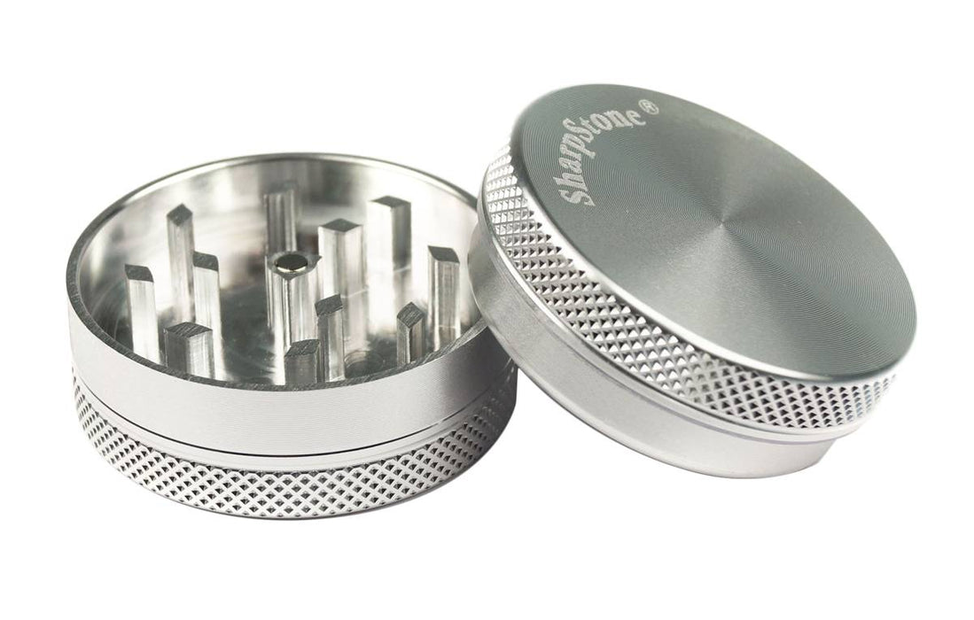 Sharpstone 2-Piece Grinder 1.5" - Silver | Jupiter Grass