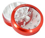 Sharpstone 2-Piece Grinder Glass Top Colored 2.5" - Red | Jupiter Grass