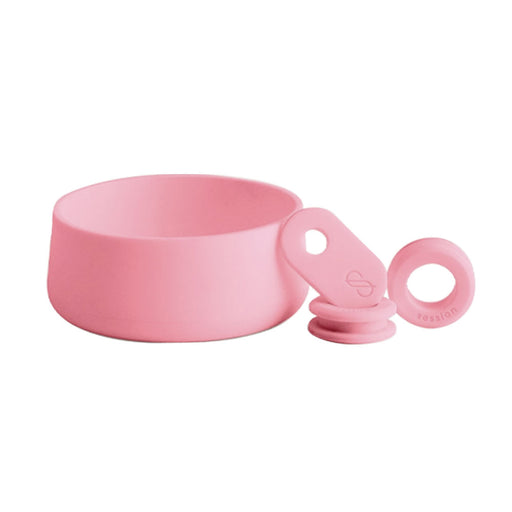 Session Goods Silicone Accessories For Water Pipe W/ Footer, 2 Grommet & 1 Pull Stem Tab - Blush Pink | Jupiter Grass