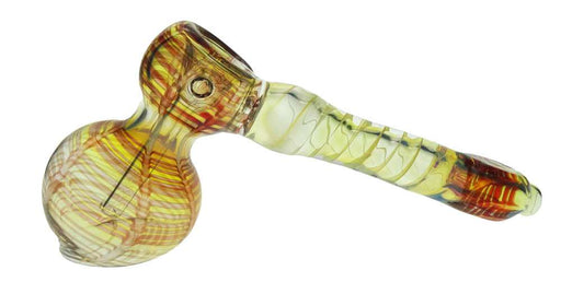 6" Long Raked Hammer Bubbler W/ Spiral Mouthpiece | Jupiter Grass