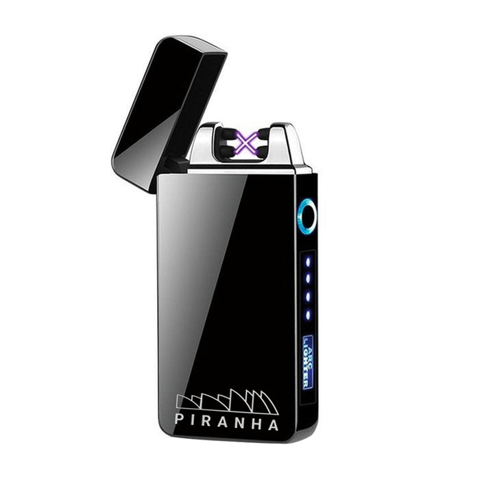 Piranha Plasma X - Heavy Duty Dual Crossing Plasma Lighter - Grey Black | Jupiter Grass
