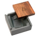 Brnt Briq - Concrete Ashtray W/ Walnut Lid -Limited Edition - Boreal | Jupiter Grass