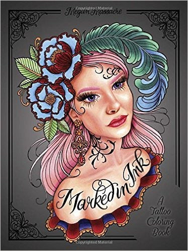 Marked In Ink: A Tattoo Coloring Book | Jupiter Grass