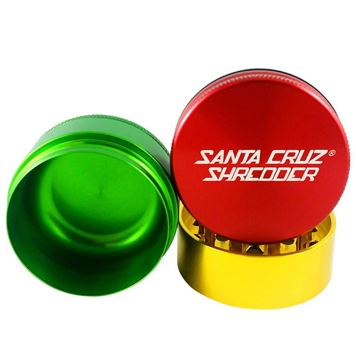 Santa Cruz Shredder 3-Piece Grinder Medium 2.2" - Rasta | Jupiter Grass