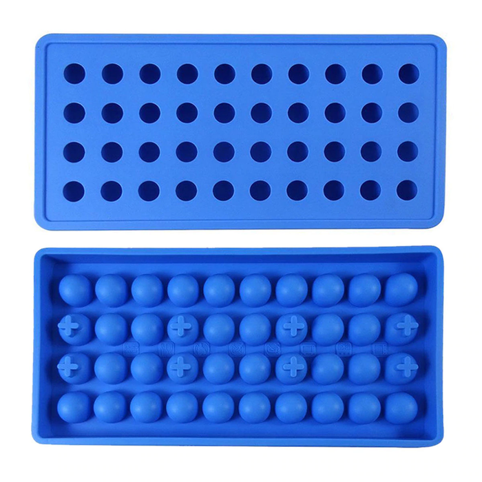 Silicone Gummy Mold - 40 Cavity Ice Ball Mold - Blue | Jupiter Grass