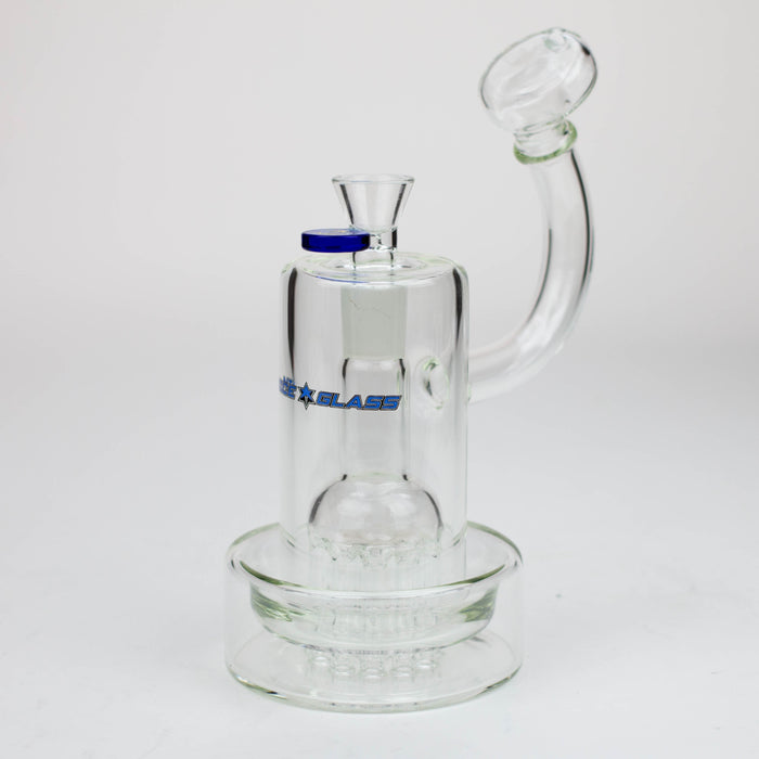 8" Nice Glass 11-Arm Round Base Bubbler | Jupiter Grass