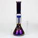 12" Electroplate Glass Water Bong With 6 Arms Percolator | Jupiter Grass