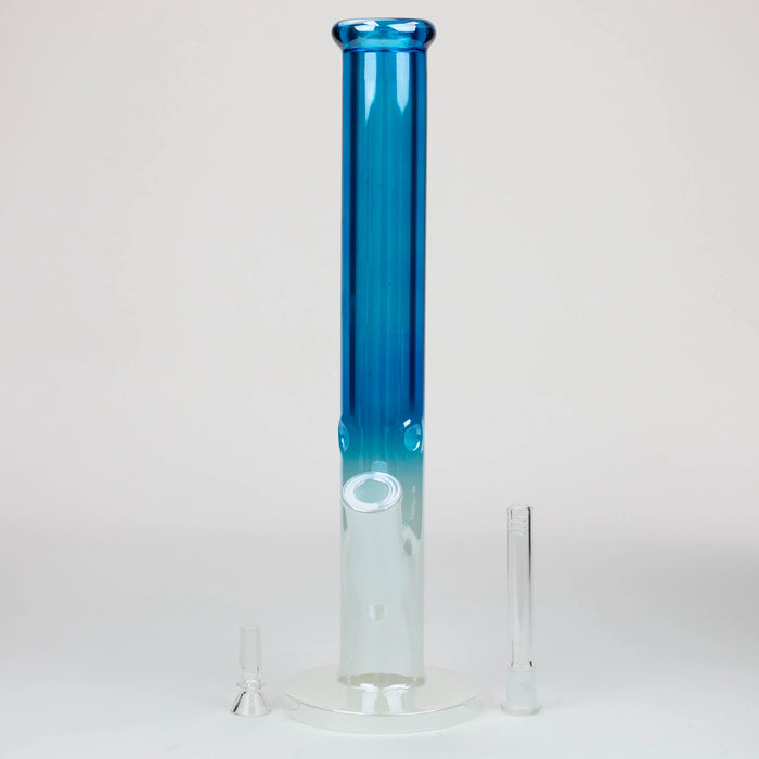 16" Electroplated Gradient Classic Tube 9mm Glass Bong | Jupiter Grass